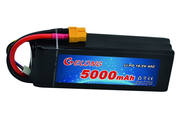 RC Li-PO 5000mAh 18.5V 45C