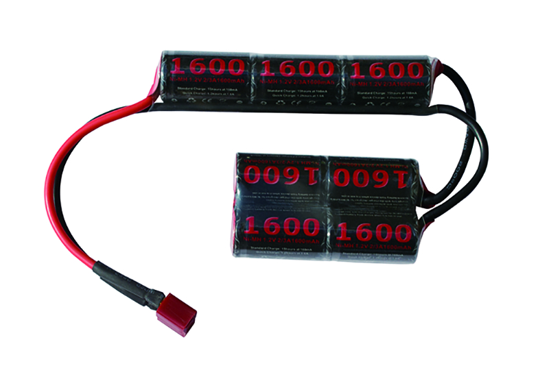 Ni-MH Airsoft Battery 2-3A 1600mAh 9,4V L3H4