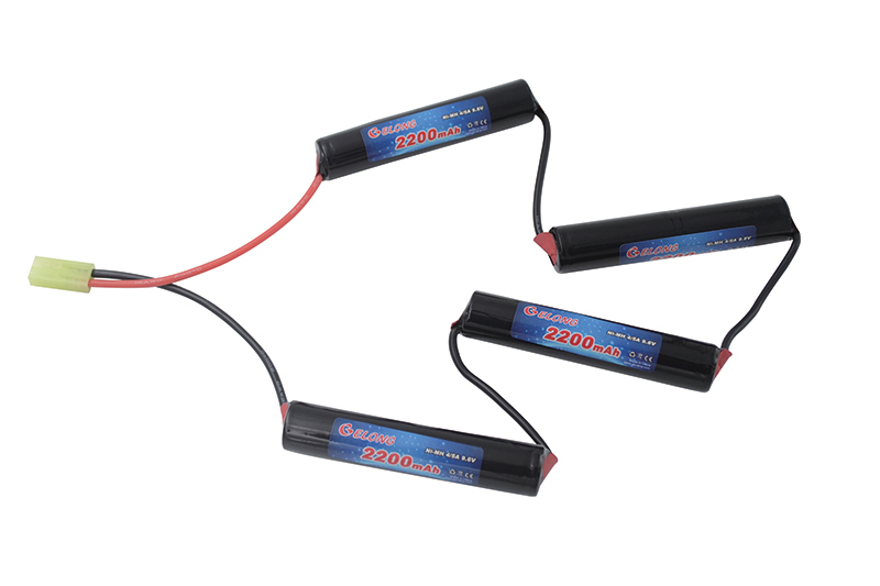 Ni-Mh Airsoft Battery 4-5A 2200mAh 9.6V