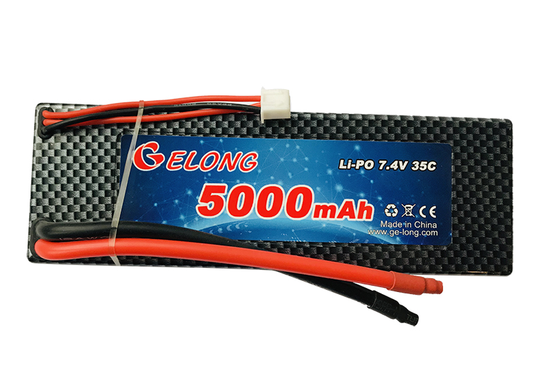 RC Li-PO 5000mAh 7.4V 35C Hard Case Pack for RC Hobby